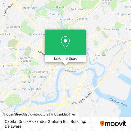 Mapa de Capital One - Alexander Graham Bell Building