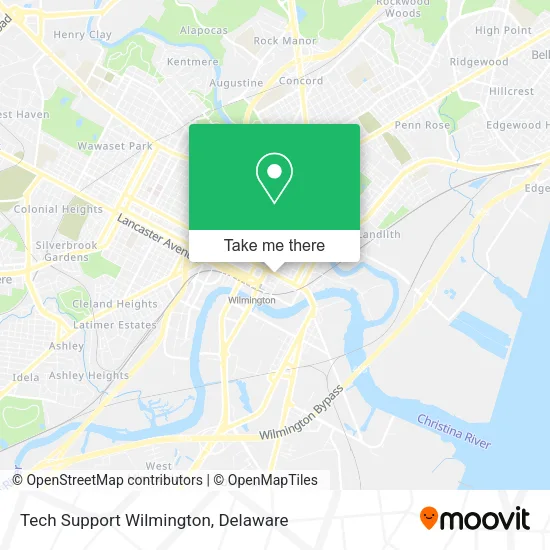 Tech Support Wilmington map