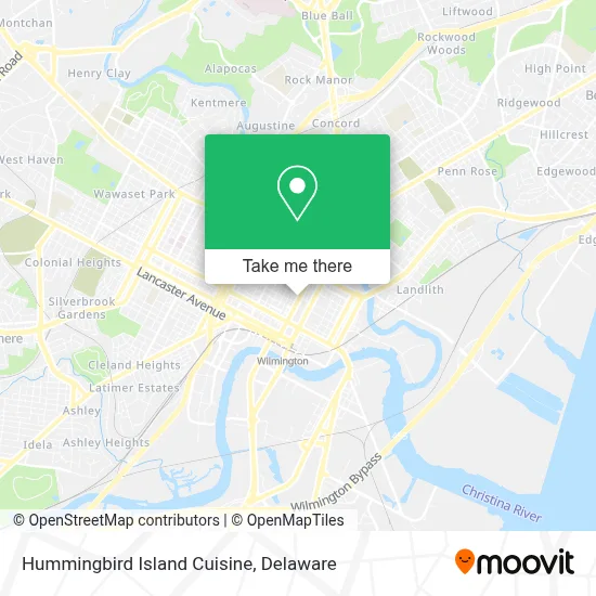 Hummingbird Island Cuisine map