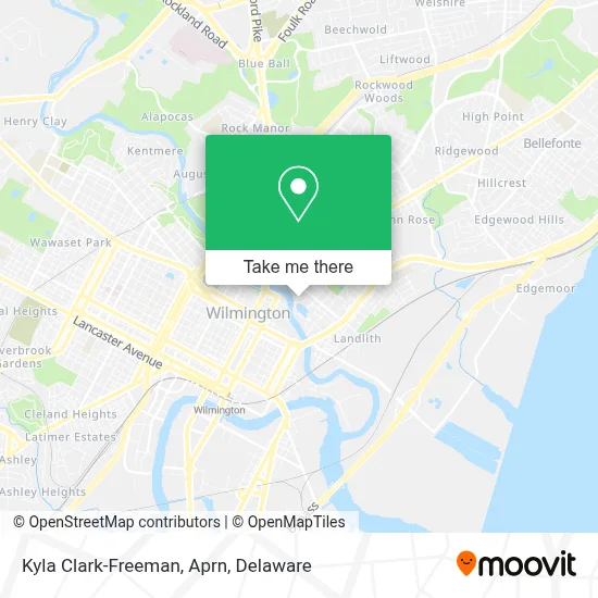 Kyla Clark-Freeman, Aprn map