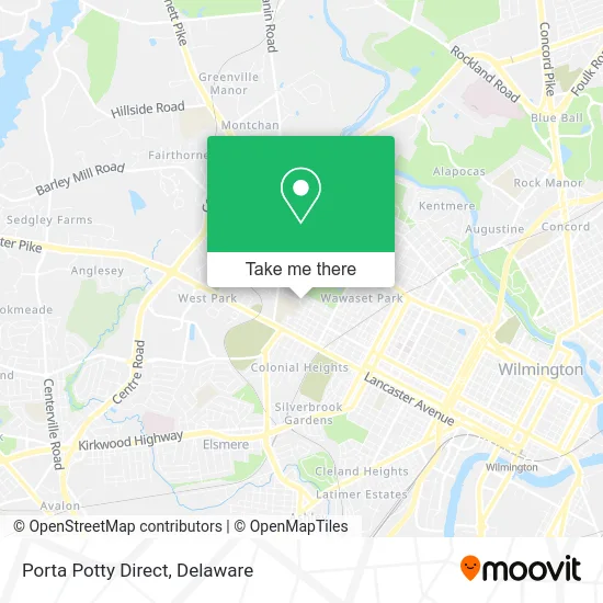 Porta Potty Direct map