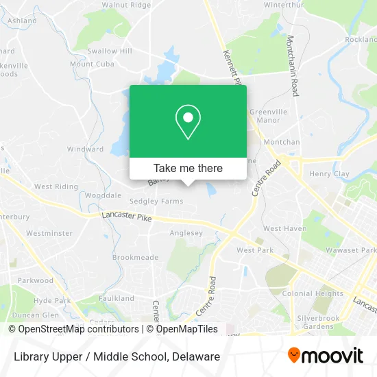 Library Upper / Middle School map