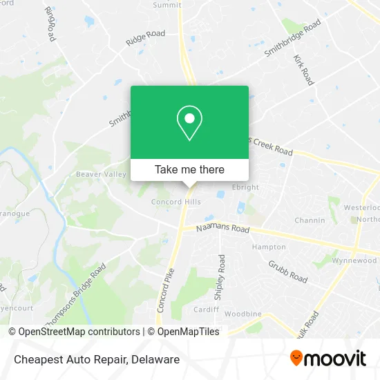 Cheapest Auto Repair map