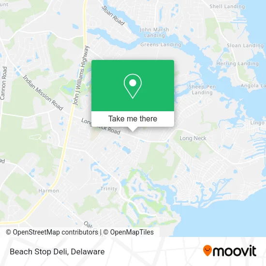 Beach Stop Deli map