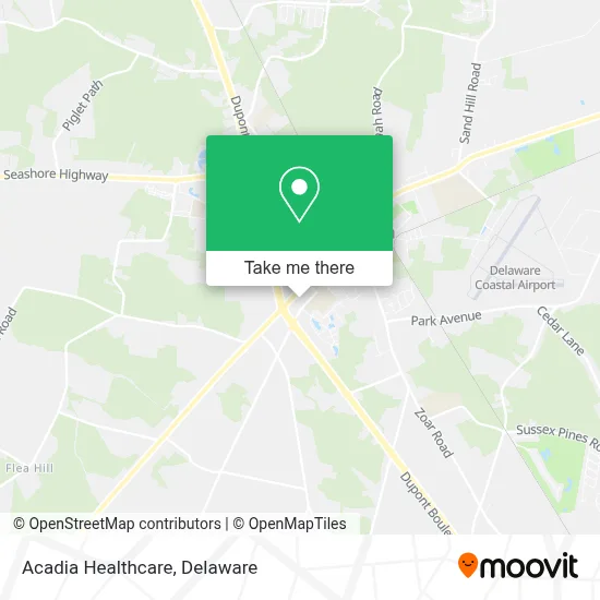 Acadia Healthcare map