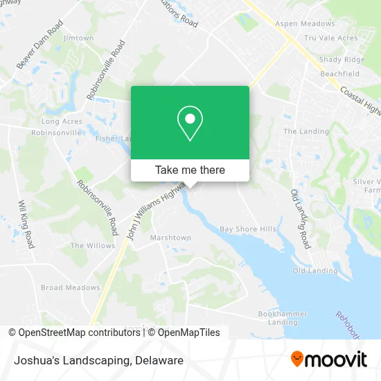 Joshua's Landscaping map