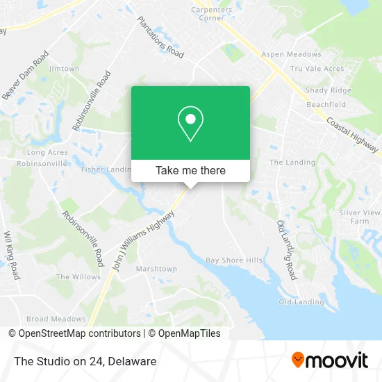The Studio on 24 map