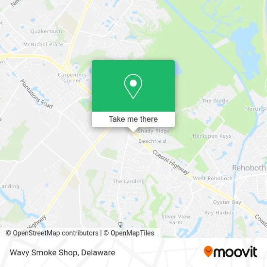 Wavy Smoke Shop map