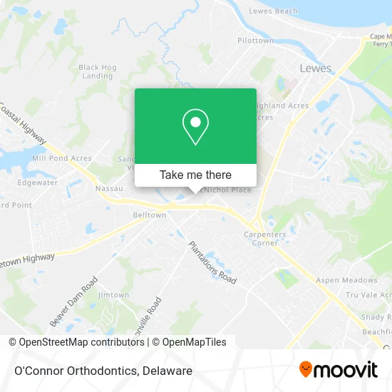 O'Connor Orthodontics map