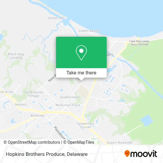 Hopkins Brothers Produce map