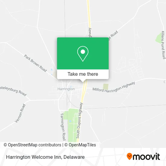 Harrington Welcome Inn map