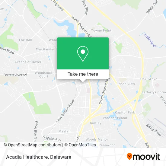 Acadia Healthcare map