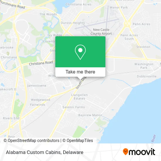 Alabama Custom Cabins map