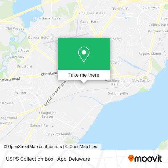Mapa de USPS Collection Box - Apc