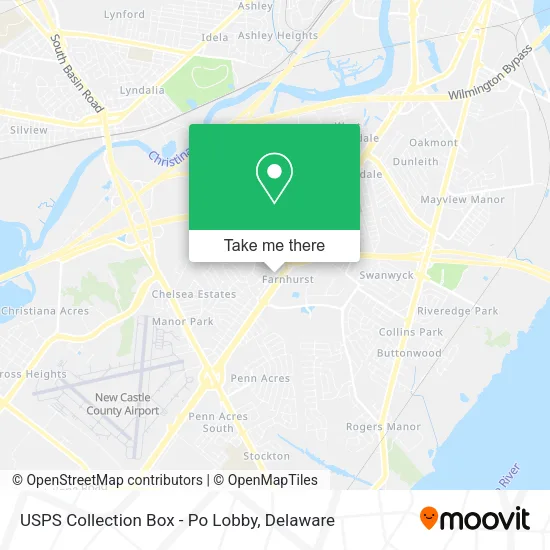 USPS Collection Box - Po Lobby map