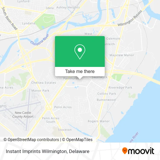 Instant Imprints Wilmington map