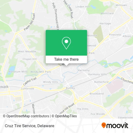 Cruz Tire Service map