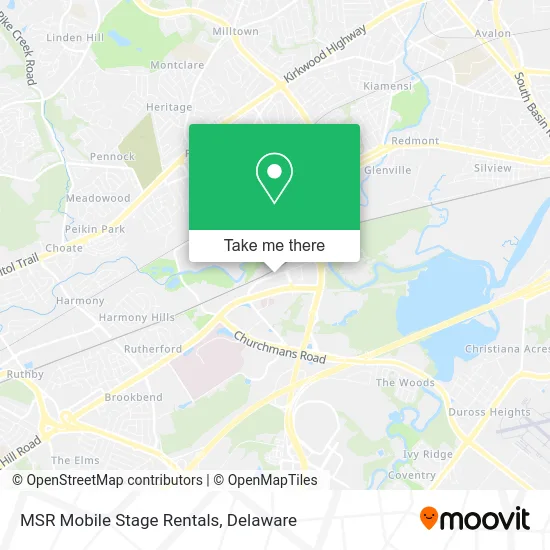 MSR Mobile Stage Rentals map