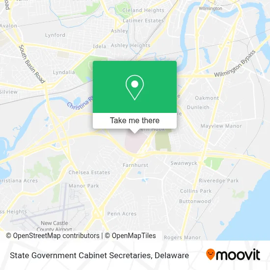 State Government Cabinet Secretaries map