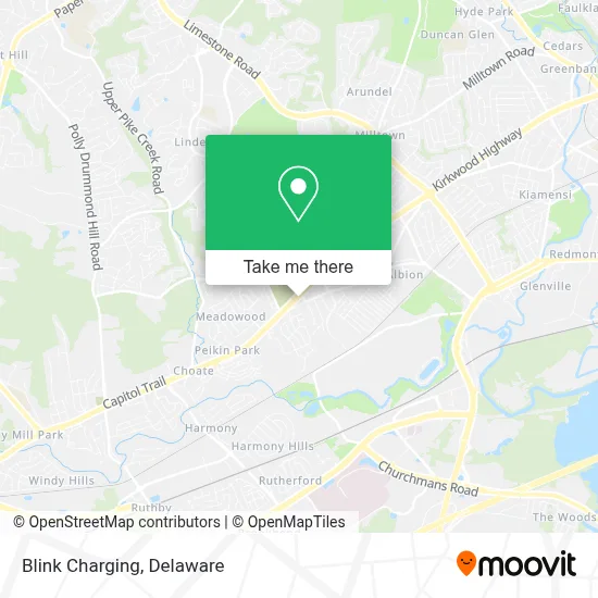 Blink Charging map