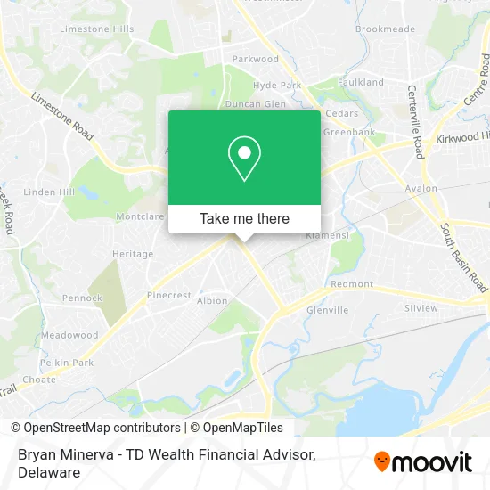 Mapa de Bryan Minerva - TD Wealth Financial Advisor