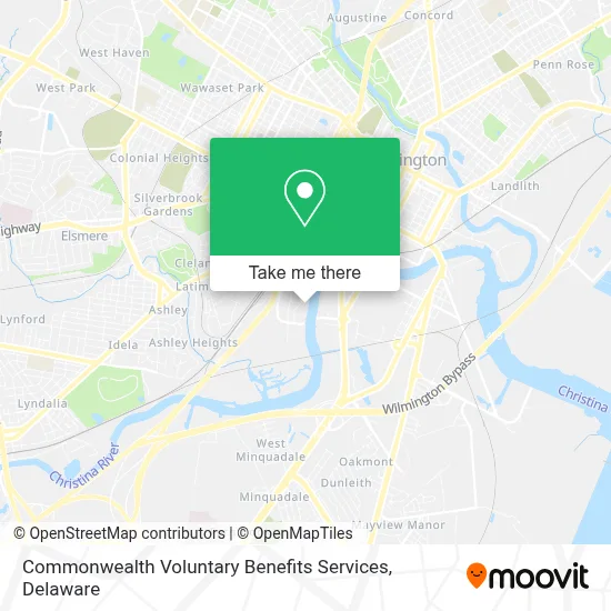 Commonwealth Voluntary Benefits Services map