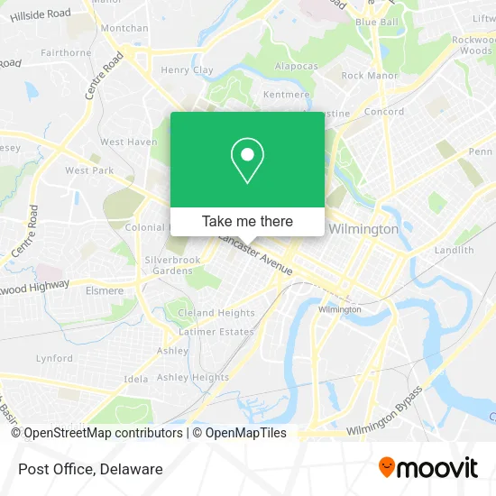 Post Office map