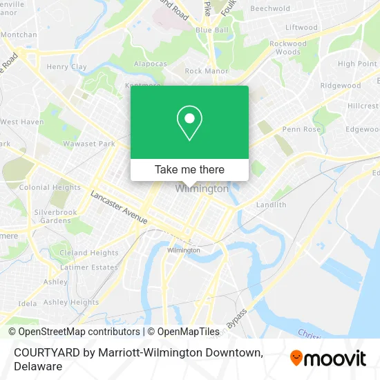 COURTYARD by Marriott-Wilmington Downtown map