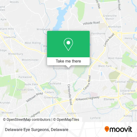 Delaware Eye Surgeons map