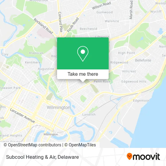 Subcool Heating & Air map