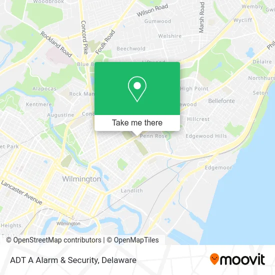 ADT A Alarm & Security map