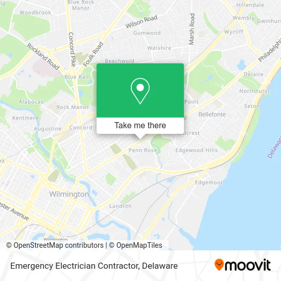 Emergency Electrician Contractor map