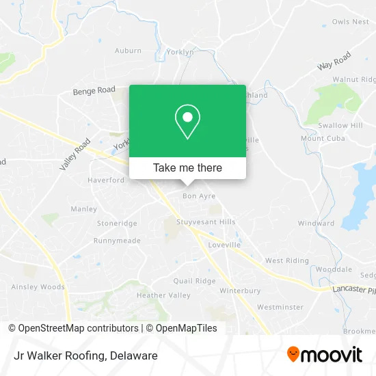 Jr Walker Roofing map