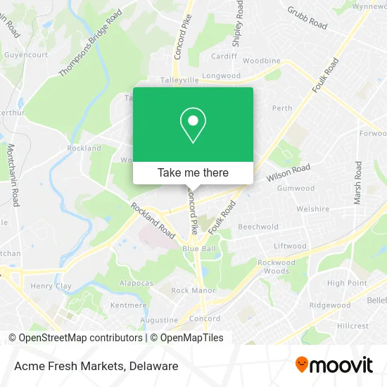 Acme Fresh Markets map