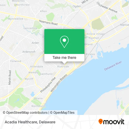 Acadia Healthcare map