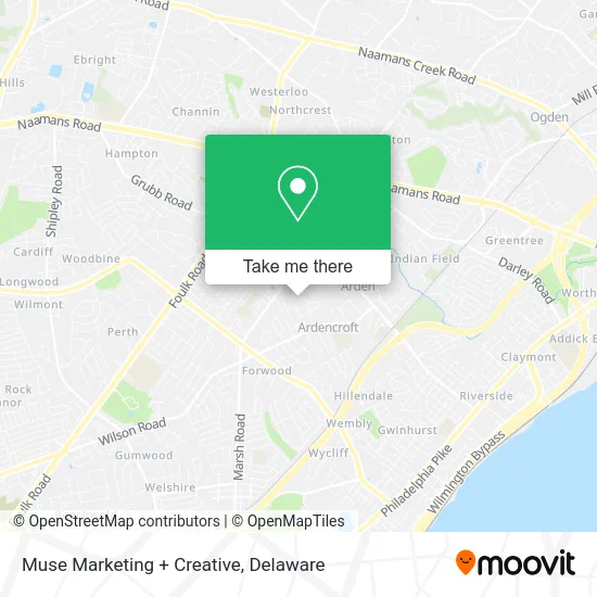 Muse Marketing + Creative map