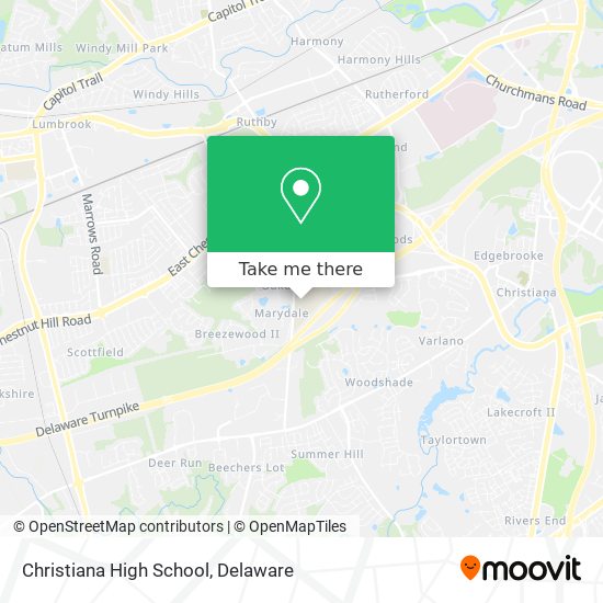 Mapa de Christiana High School