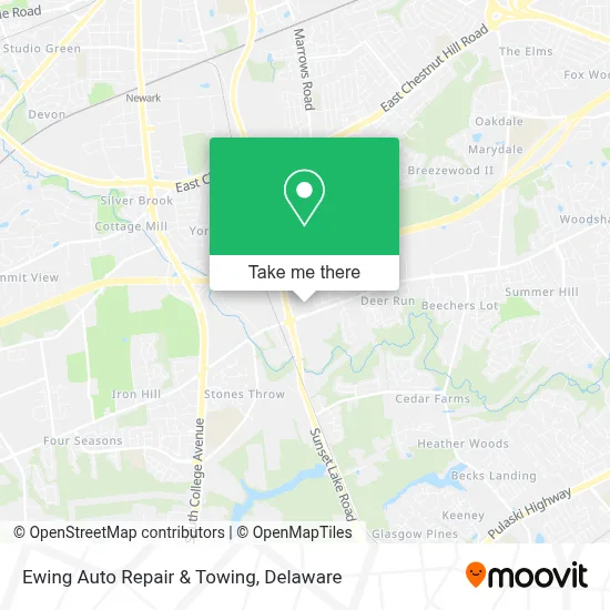 Ewing Auto Repair & Towing map