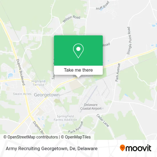 Army Recruiting Georgetown, De map