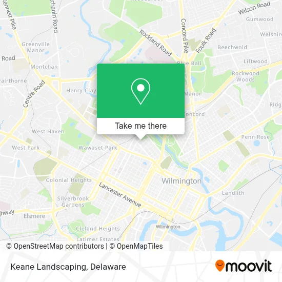 Keane Landscaping map