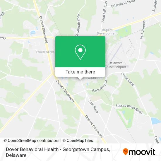 Dover Behavioral Health - Georgetown Campus map