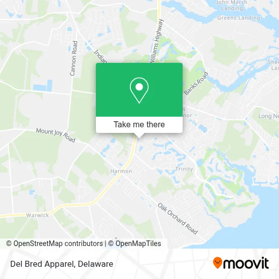 Del Bred Apparel map