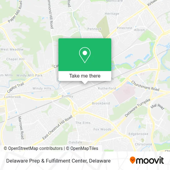 Delaware Prep & Fulfillment Center map
