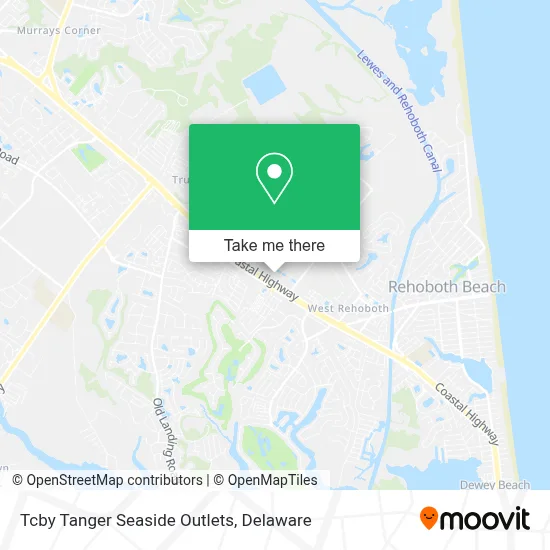 Tcby Tanger Seaside Outlets map