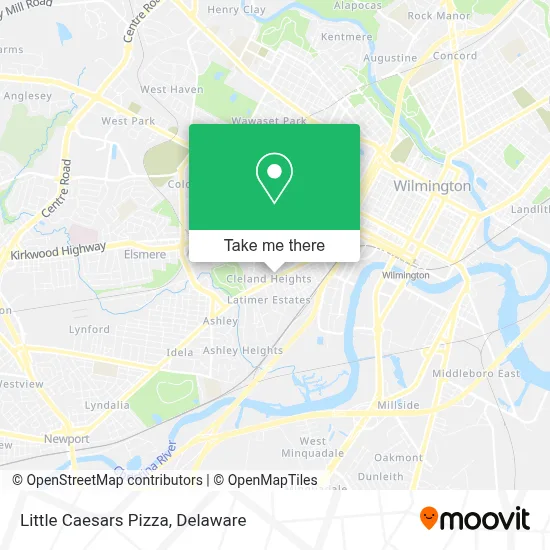 Little Caesars Pizza map