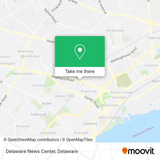 Delaware News Center map