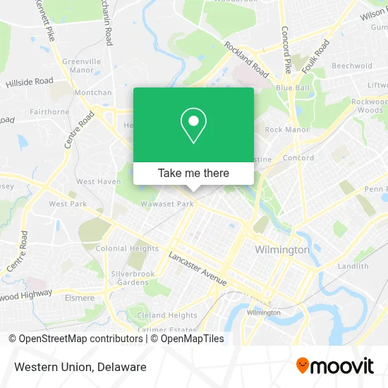 Western Union map