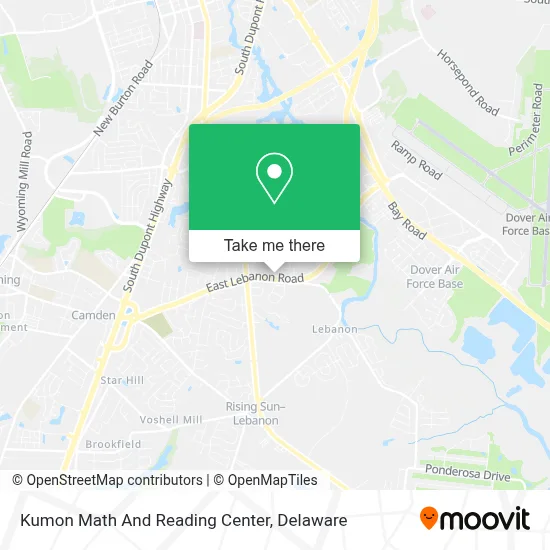 Kumon Math And Reading Center map