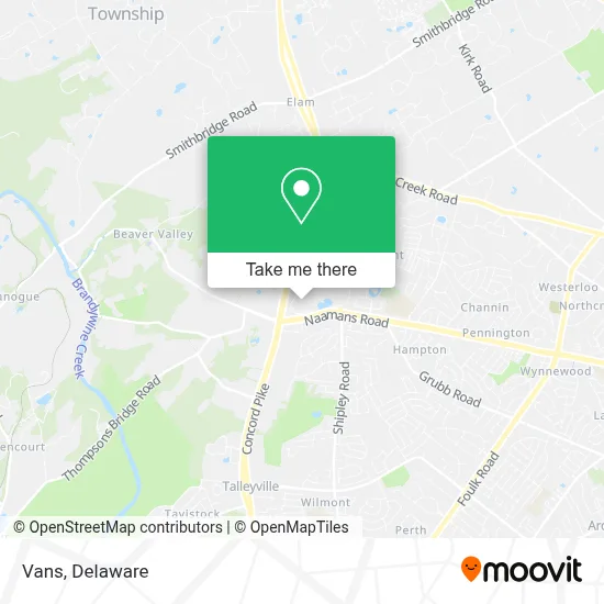 Vans map