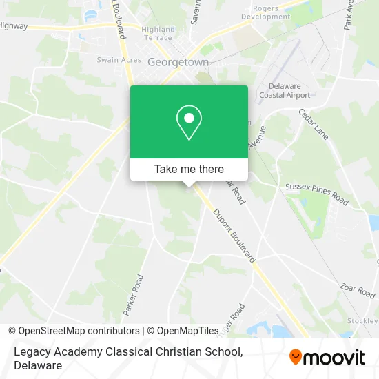 Legacy Academy Classical Christian School map